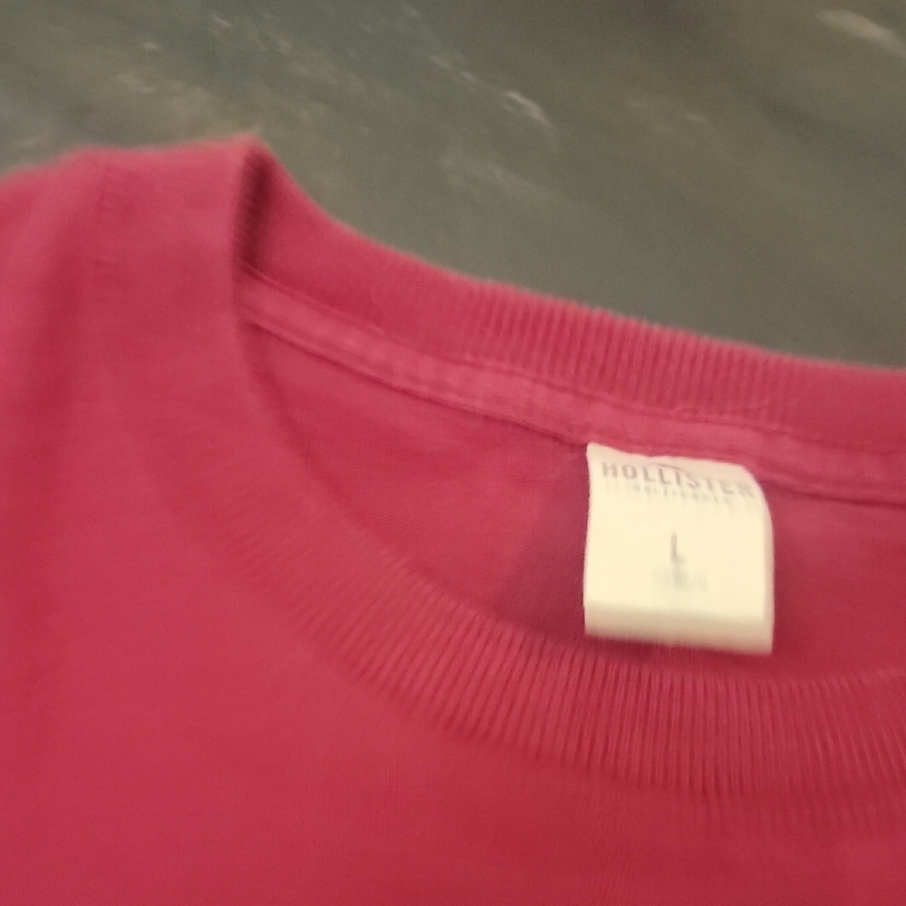 Red Long Sleeve Shirt with Logo - Picture 5 of 5